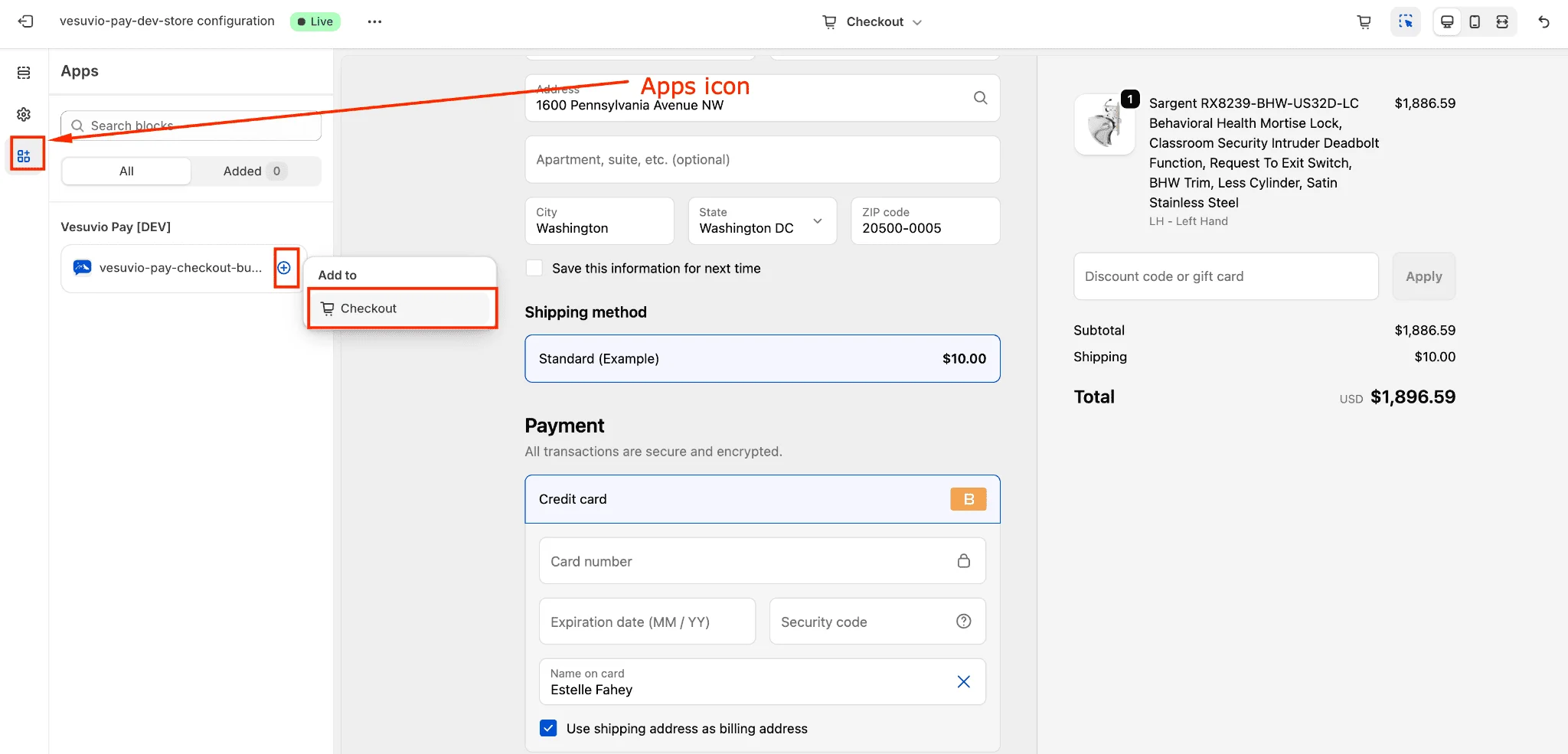 Add Checkout Extension